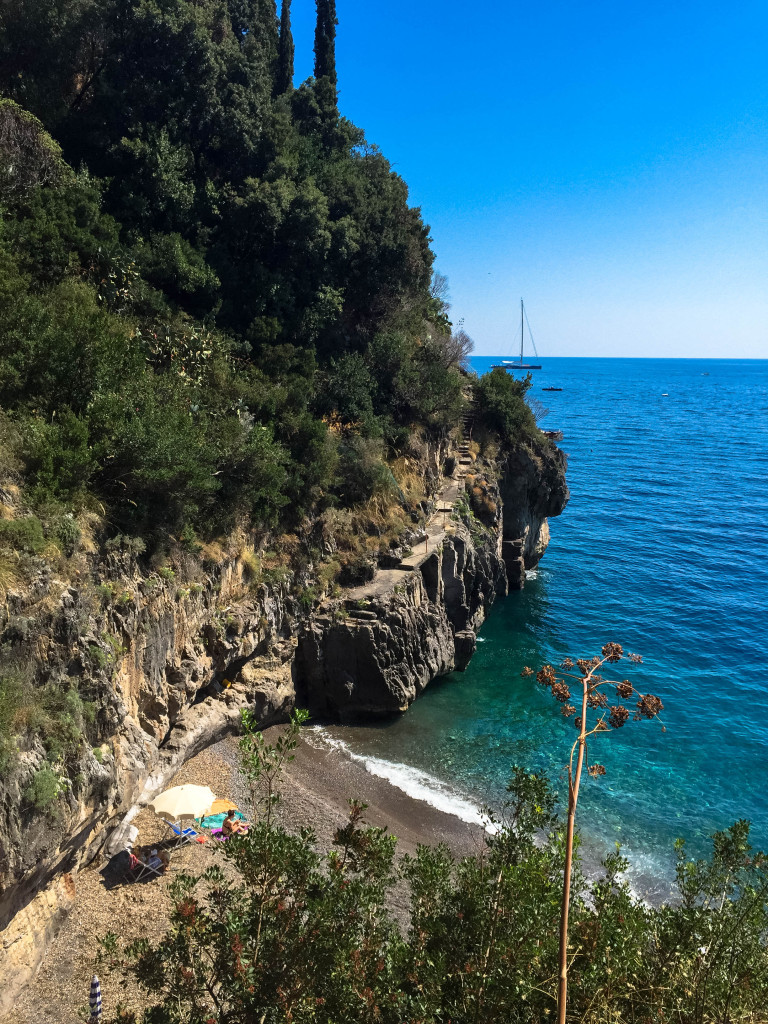 Private beach at our B&B